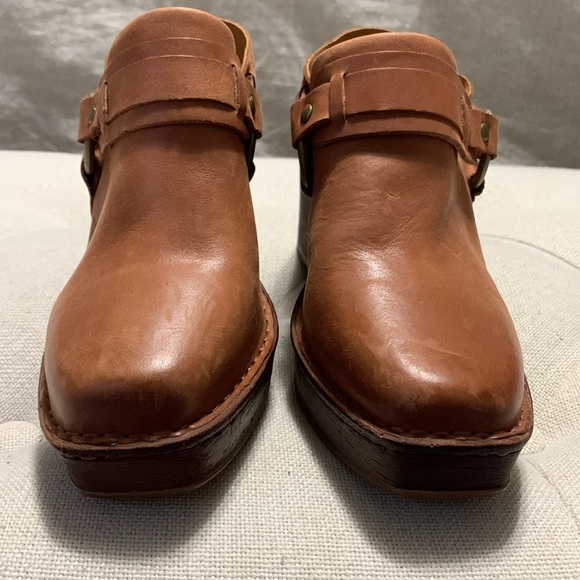 BORN Women’s Hudson’s Comfort Slingback Clogs Cognac SZ 8 Western Boho Academia - Picture 13 of 15